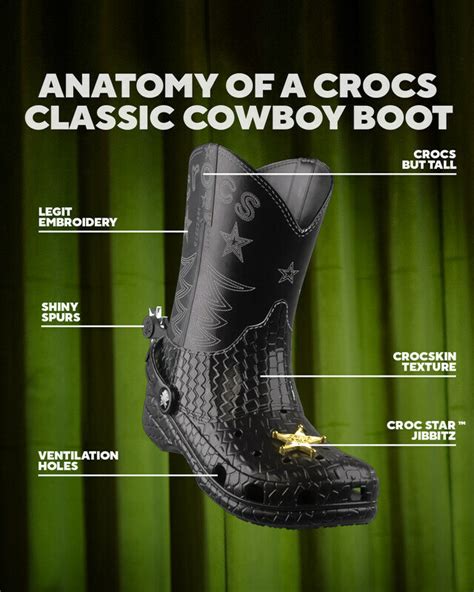 crocs unveils cowboy boots.